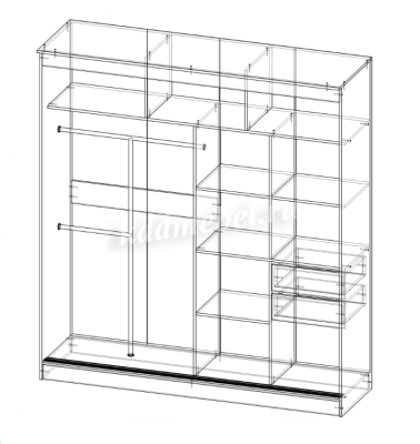 Шкаф-купе Альянс Бабочка 2000 (Венге)