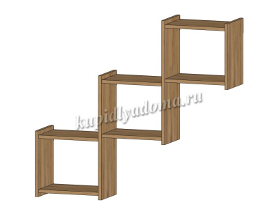 Полка Квадро (Дуб вотан)