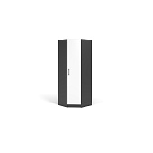 Шкаф угловой Чикаго (Антрацит/Белый)