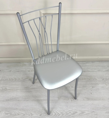 Стул Марсель К (Металлик/Кожзам серебро)