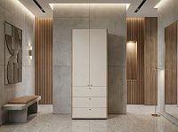 Шкаф Орма 2-х створчатый (Дуб крафт табачный/Кашемир)