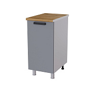 Шкаф нижний глубокий Г4Р кухня Осло без столешницы (Белый/Карбон манго)