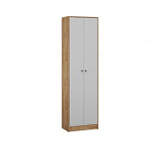 Шкаф платяной Ямайка ЯПШ-1 (Дуб крафт золотой/Белый древесные поры)