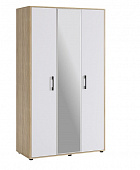 Шкаф Зара-2 3-х дверный (Дуб сонома/Белый)