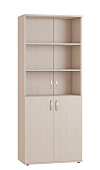 Шкаф для документов со стеклом Гермес Шк38 (Дуб девонширский)