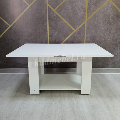 Стол журнальный раскладной СЖ-17 (Белый)