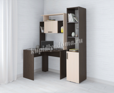 Пенал Текс к столу компьютерному (Венге/Дуб молочный)