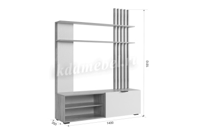 Гостиная Бери (Дуб крафт золотой/Графит)