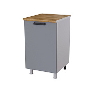 Шкаф нижний глубокий Г5Р кухня Крафт без столешницы (Дуб сонома/Бетон светлый)