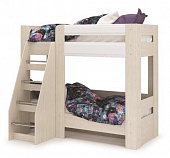 Кровать двухъярусная Симба (Дуб белфорт/Белый глянец)