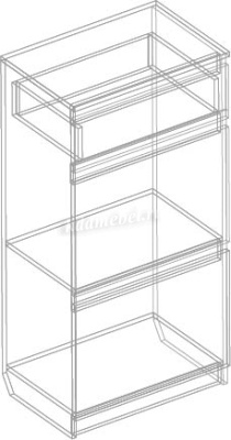 Прихожая Бьянко вариант №1 (Белый лофт)