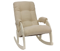 Кресло-качалка Консул Модель 67 (Дуб шампань-эмаль/Ткань ваниль Verona Vanila)