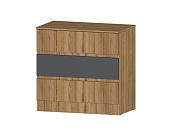 Комод Ленора 3 ящика (Дуб вотан/Графит)