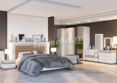 Тумба прикроватная Жасмин (Дуб баррик/Белый лофт)