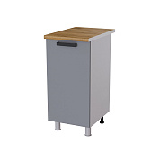 Шкаф нижний 4Р кухня Кантри без столешницы (Белый/Карбон фарфор)