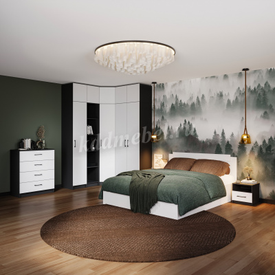 Комод Чикаго 3 ящ (Антрацит/Белый)