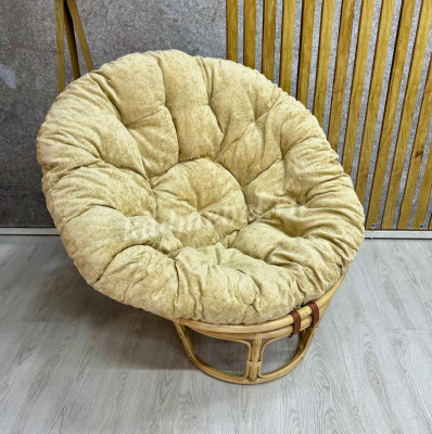 Кресло RJG-Papasan (Ротанг №4, ткань Mulan 141)