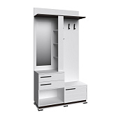 Цетральная секция МЦС-30 Модена (Белый/Венге)