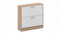 Тумба для обуви Империал 600 2-х дверная (Дуб сонома/Белый)