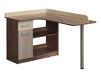 Стол компьютерный Колледж (Ясень шимо темный/Ясень шимо светлый/Крем)