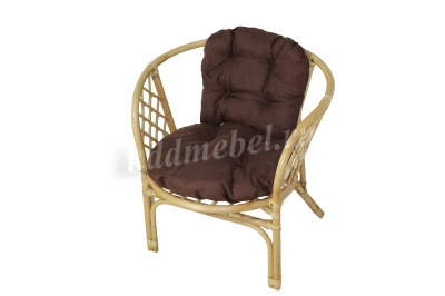 Кресло Bahama (Ротанг №4, ткань Matador 010)