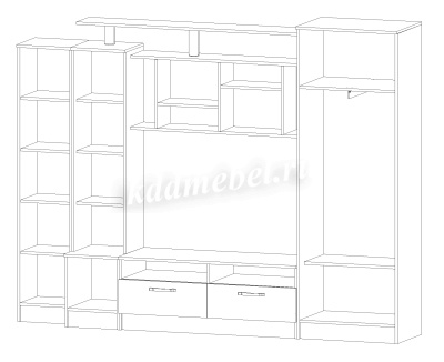 Гостиная Оскар (Венге/Анкор светлый)