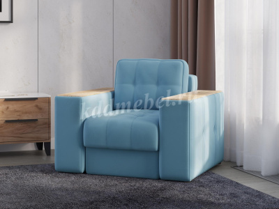 Кресло Виконт (Светло-голубой/Дуб канадский)