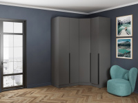 шкаф угловой мадрид угол скос графит