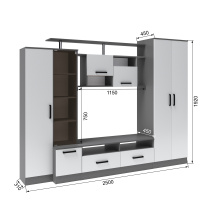 оскар5 графит серый+серый камень