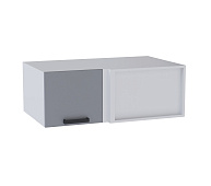 Шкаф верхний горизонтальный глубокий угловой УВГ кухня Контемп (Дуб сонома/Слоновая кость)