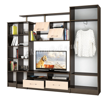 Гостиная Оскар-5 (Венге цаво/Дуб молочный)