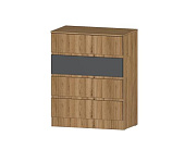 Комод Ленора 4 ящика (Дуб вотан/Графит)