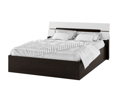 Кровать Гавана 1.6 (Венге/Акрил белый)