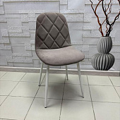 Стул обеденный Арго велюр (Коричнево-серый cabrio 05/Черный конус) УЦЕНКА