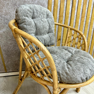 Кресло RJG-Bahama (Ротанг №4, ткань Mulan 160)