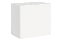 Шкаф навесной Фьюжн 42.12 L500 Н450 (1 дв. гл. гориз.) (Белый эмаль)