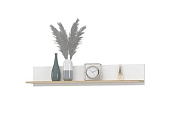 Полка Юкки ПЛ 2 (Дуб делано/Белый шагрень)