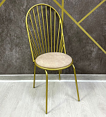 Стул Альтаир-1 (Золото/Велюр Бежевый) тип 1