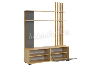 Гостиная Бери (Дуб крафт золотой/Графит)