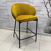 Стул полубарный Дени ткань (Горчичный/Черный)