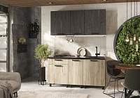 Кухня Эдинбург 1,6 (Железный камень/Крафт серый)