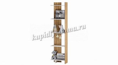 Стеллаж Бейсик-2 (Крафт/Белый)