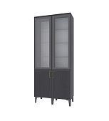 Шкаф витрина Толедо ТШ-3 (Графит серый)