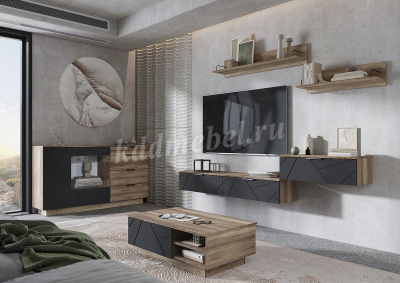 Полка Даллас ПЛ 01 (Дуб каньон)