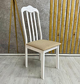 Стул обеденный Hv-23 (Белый/Ткань светло-коричневый)