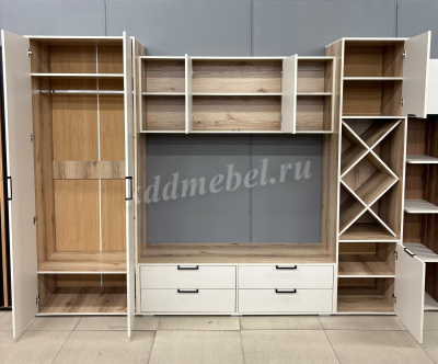 Гостиная Оливия (Дуб делано светлый/Сатин) 