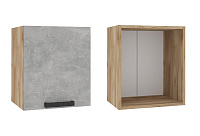 Шкаф верхний ШВГ 920*400 Кухня Бетоны (Бетон Темный)
