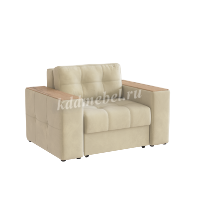Кресло-кровать Виконт (Бежевый/Дуб канадский)