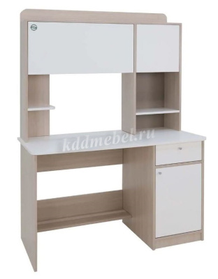 Стол компьютерный Котофей (Ясень шимо светлый/Белый)