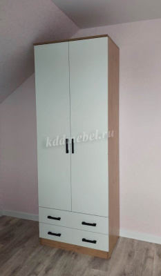 Шкаф Дуэт комбинированный (Дуб Вотан/Белый)